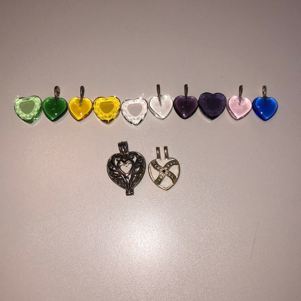These are different color hear jewels